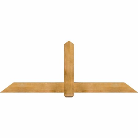 Ekena Millwork Eugene Rough Sawn Timber Gable Bracket, Western Red Cedar, 84"W x 31"H x 6"D x 6"F, 9/12 Pitch GBW084X31X0606EUG00RWR